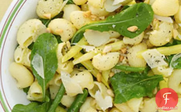 Insalata di fagiolini, rucola e pasta