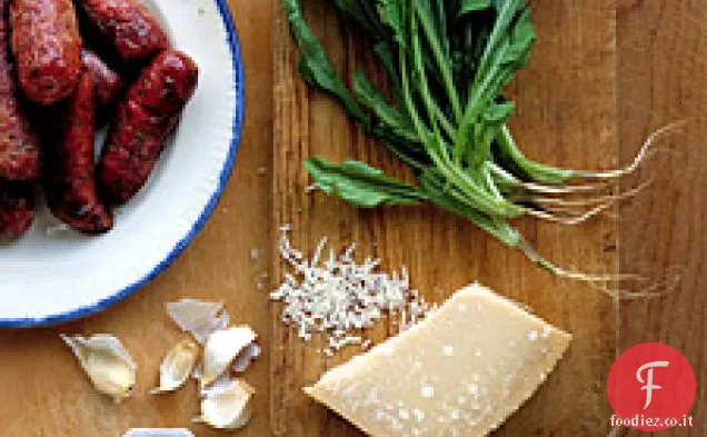 Salsiccia alla griglia con Pesto di rucola