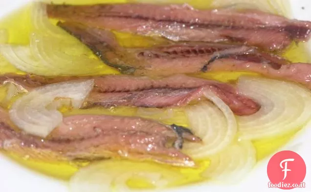 Insalata di acciughe salate della Dalmazia