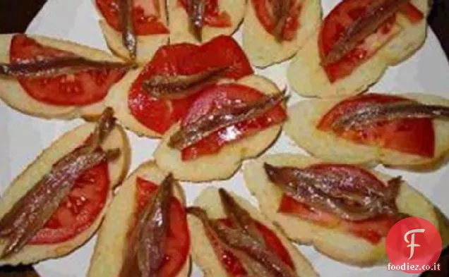 Tartine di acciuga