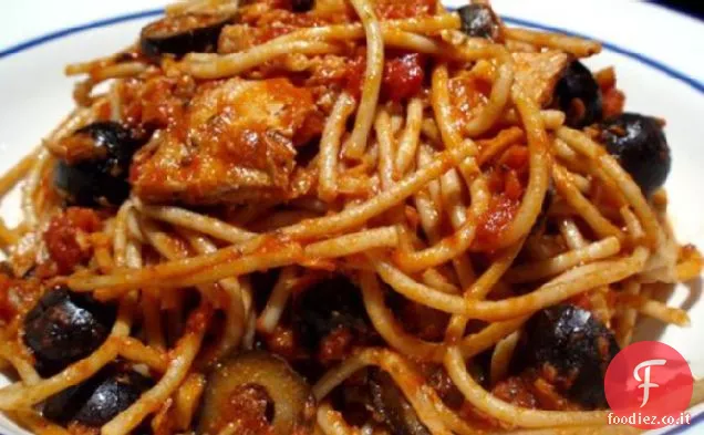 Spaghetti con Tonno e Capperi italiani