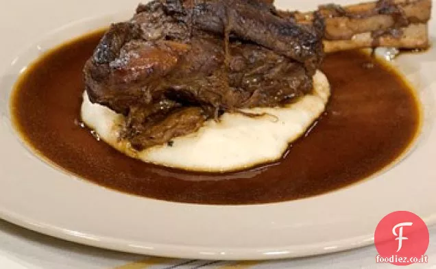 Stinchi di agnello brasati con Tom
