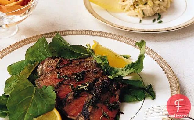 Costata scottata con rucola