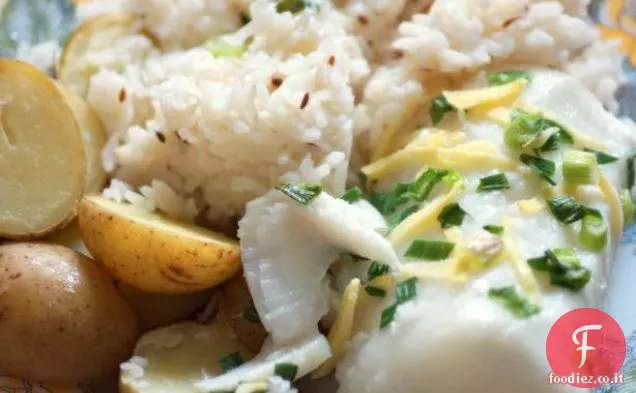 Pesce intero al forno alla cubana