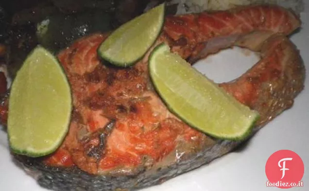 Bistecche di salmone allo zenzero