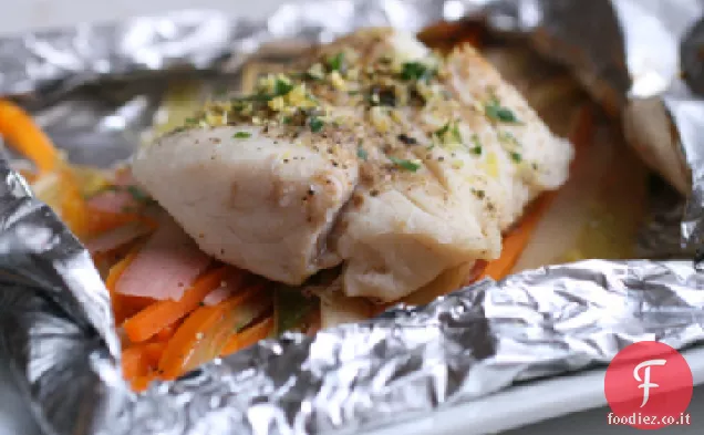Merluzzo alla griglia al cartoccio