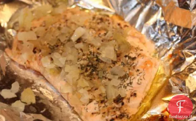 Salmone al limone e pepe al forno