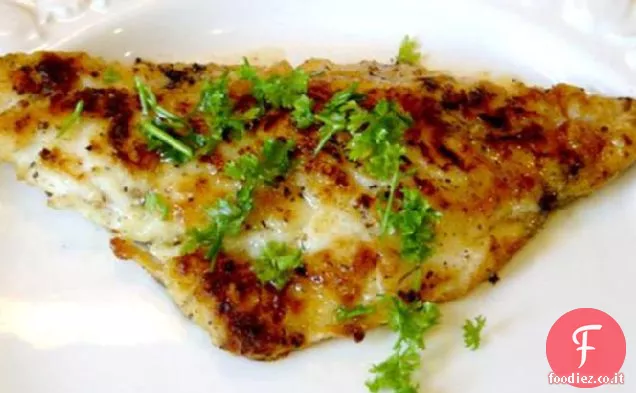 Dentice rosso con burro di limone