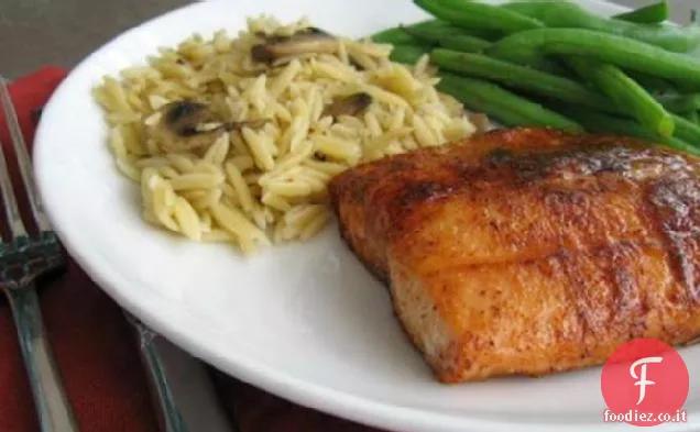 Acero speziato Salmone glassato