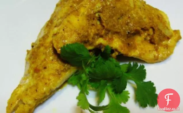 Pesce speziato indiano alla griglia