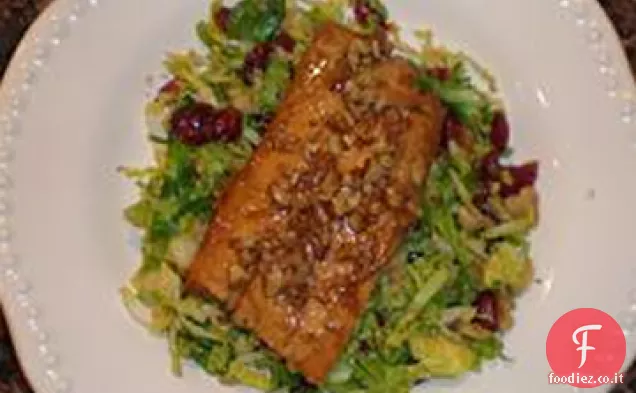 Salmone con Zucchero di canna e glassa di Bourbon
