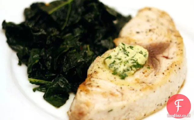 Cena stasera: Pesce Spada con Burro alle erbe al limone