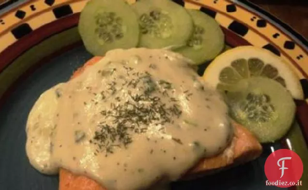Salmone in salsa di Champagne