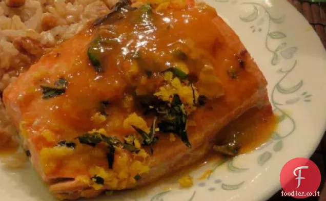 Salmone Con Agrume-Menta Gremolata