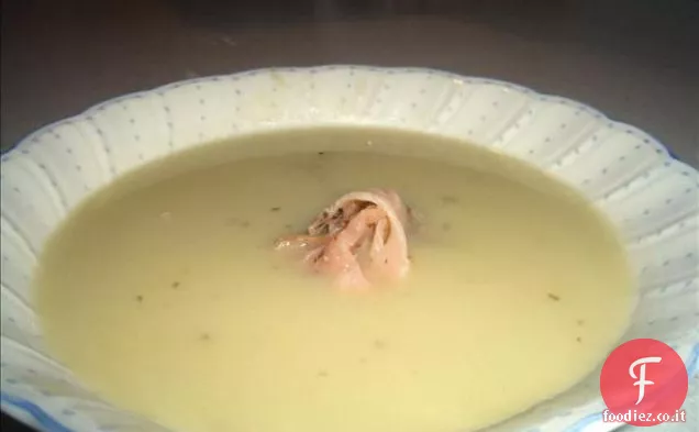 Finocchio Vichyssoise con Salmone affumicato