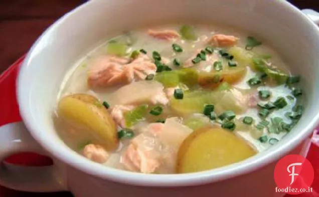 Chowda di salmone affumicato di Wendy