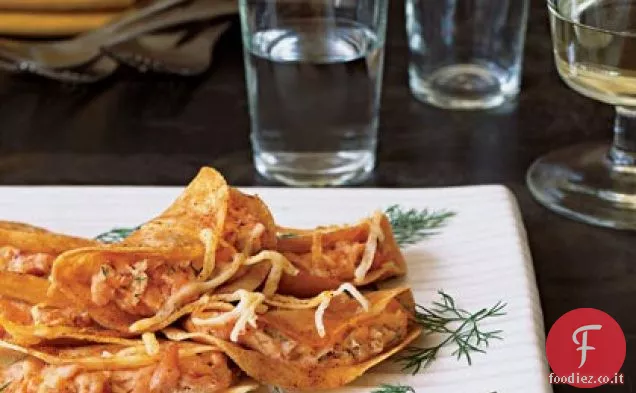 Crêpes di salmone affumicato del nord-ovest
