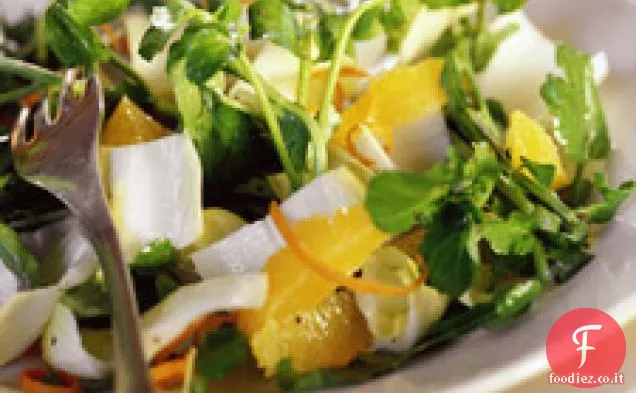 Insalata di indivia, rucola e mandarino