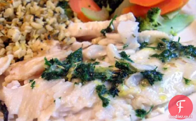 Pesce alla griglia con Limone Prezzemolo Burro