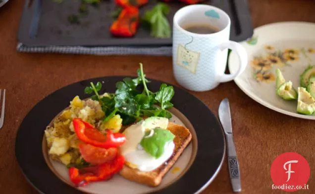 Una ricca colazione vegetariana