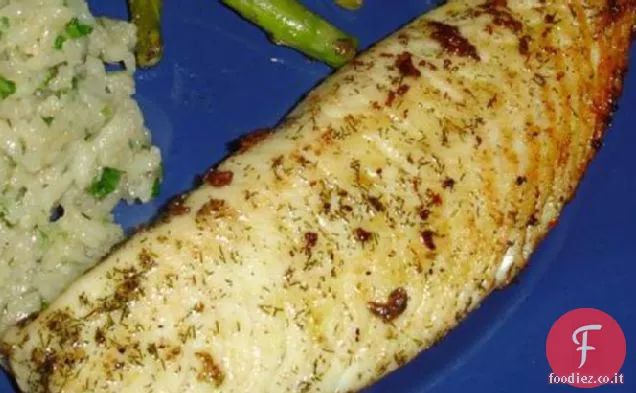 Pesce bianco nel burro alle erbe