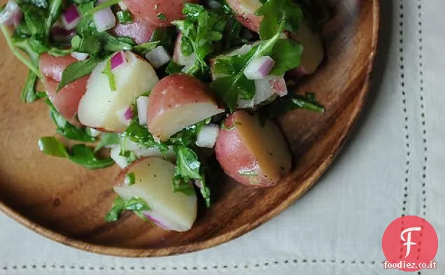 Insalata di patate con rucola e Vinaigrette di Digione