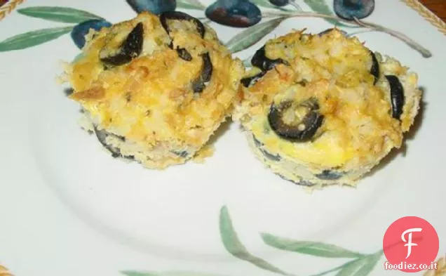 Muffinette di tonno e riso al formaggio