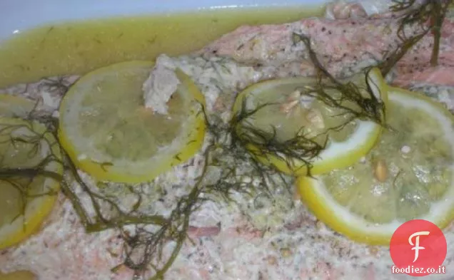Salmone scozzese con burro alle erbe