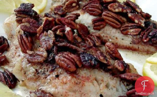 Pesce Gatto con Pecan Burro Marrone