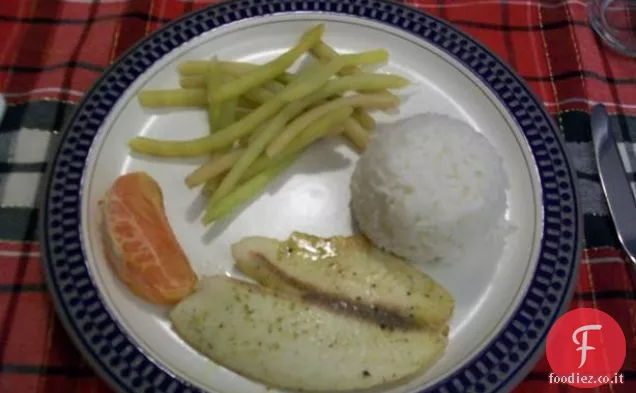 Tilapia al forno veloce con pompelmo Aneto burro