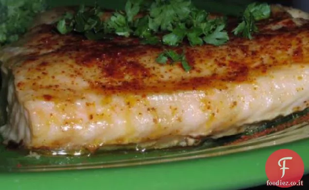 Salmone stagionato al forno
