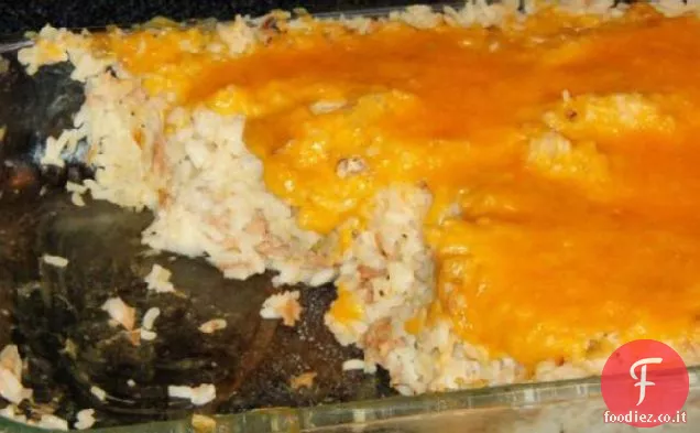 Casseruola di tonno con ripieno di formaggio