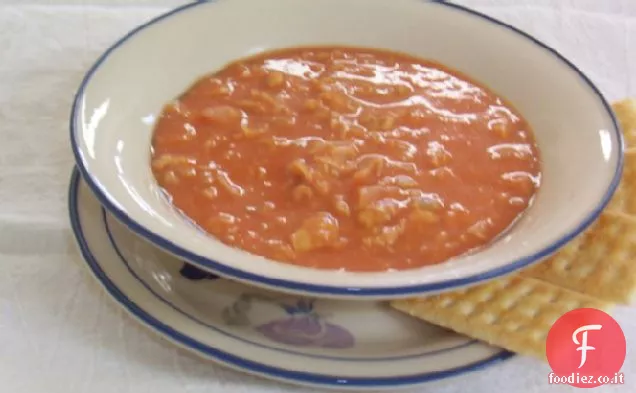 Bisque di salmone magro