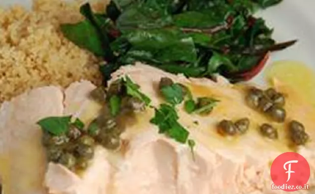 Piccata di salmone dell'Alaska in camicia