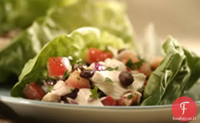 Involtini di insalata di tonno e fagioli neri