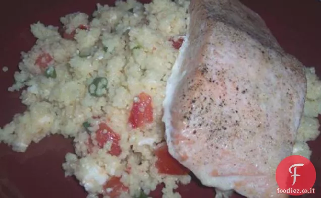 Filetti di salmone su Couscous