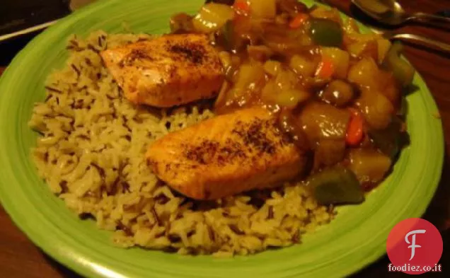 Salmone agrodolce