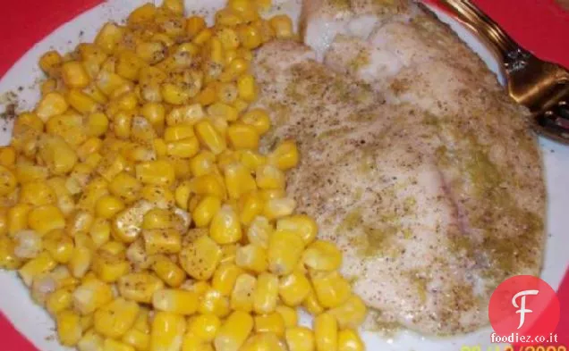 Tilapia al forno con aglio e lime