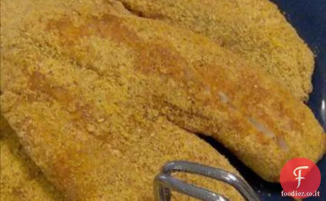 Farina di mais fritta-Pesce gatto in crosta