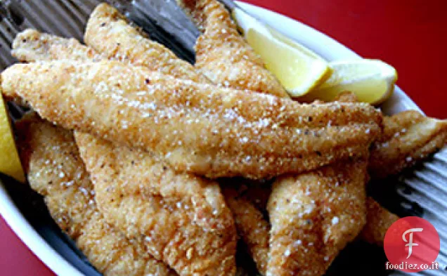 Farina di mais Pesce gatto fritto con Rémoulade