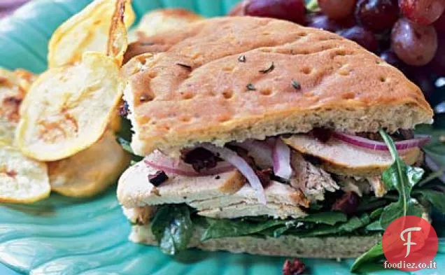 Focaccia di Pollo e Rucola