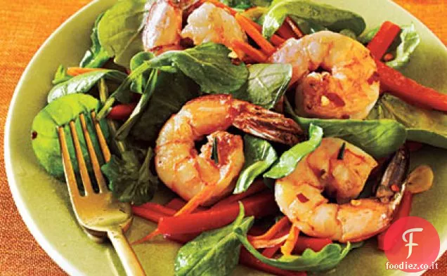 Insalata di gamberi e rucola