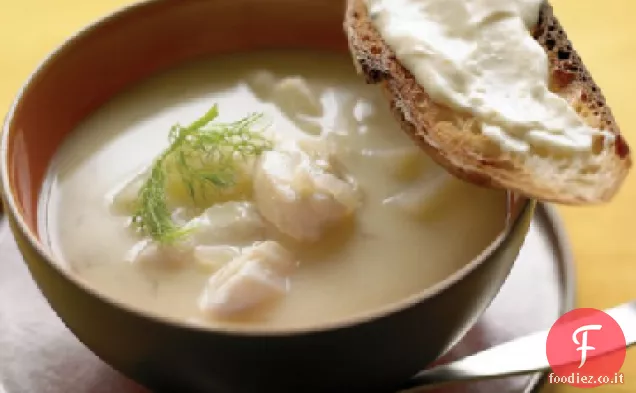 Zuppa di pesce con Limone Aioli
