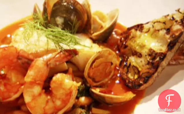 Cacciucco di merluzzo e vongole del Pacifico