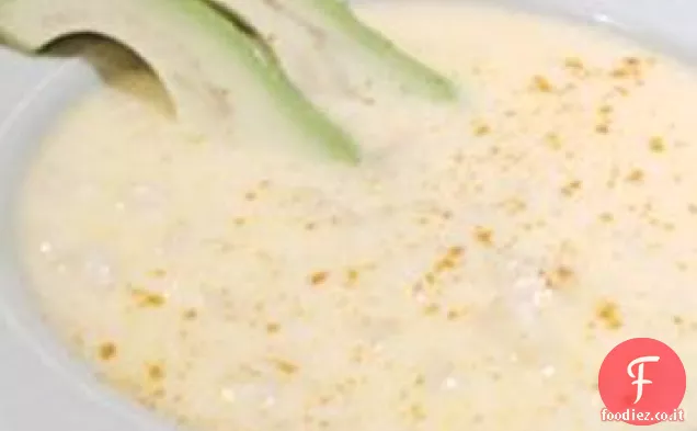 Zuppa di patate con pesce e formaggio