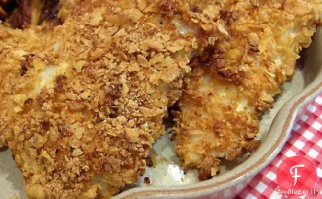 Cornflake Pesce al forno di merluzzo