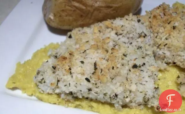 Merluzzo al forno con salsa di zenzero e mais