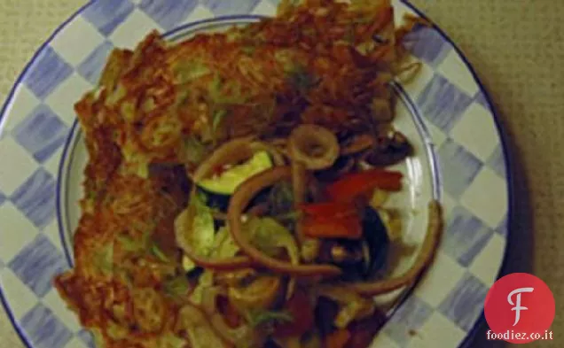 Filetti di pesce in crosta di patate e rosmarino