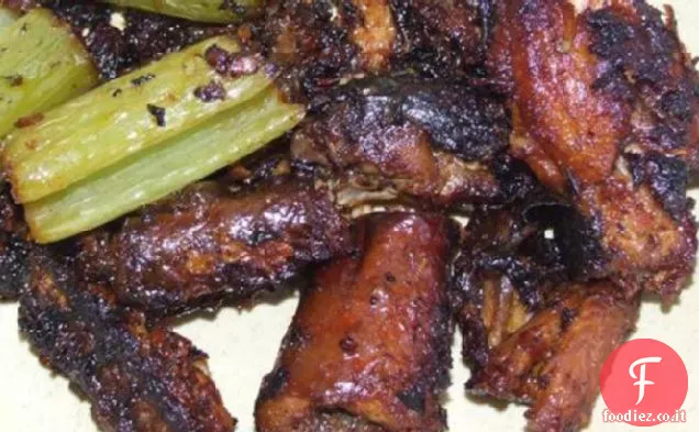 Fette di anguilla fritte a secco