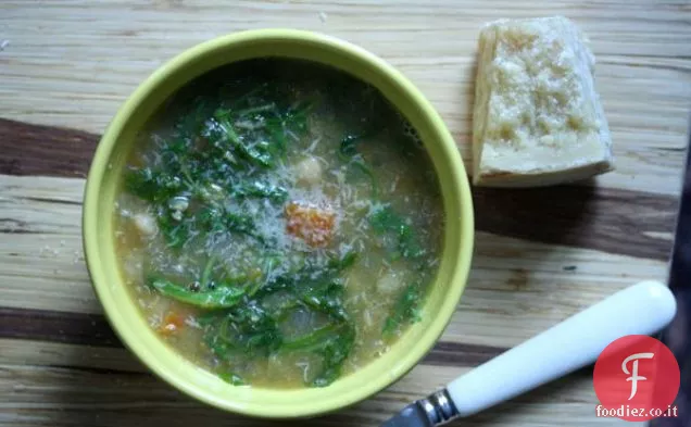 Zuppa Toscana di Ceci e Rucola con Parmigiano